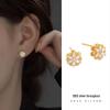 Banyan Tree S925 Silver Snowflake Earrings: Rotatable, Diamond-Studded, Luxury Winter Trend for Women.