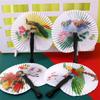Womens Printed Favour Party Chinese Paper Fan Paper Folding Hand Fan Chinese Style Folding Fan