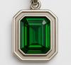 Emerald Pendant, 925 Solid Silver, Gemstone Pendant, Emerald Gemstone, Green Stone Pendant