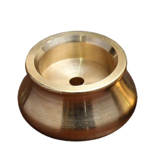 Incense Burner Smooth Exquisite Golden Bowl Shape Incense Stick Holder for Bedroom