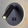 Led Simple Rotatable Switch Bedroom Spotlights Bedside Lights Study Hotel Reading Wall Lights Room Decorative Lights