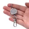 Retractable Pull Key Ring Chain Clip Carabiner Holder Recoil Extendsl Keychain