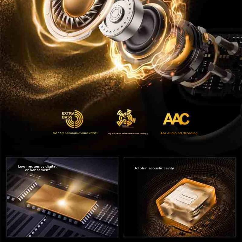 New Touch Screen Low Power High Resolution Screen Creative Bluetooth Headphones