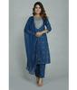 Designer Party Wear Kurta Pant Dupatta Set Indian Women Bollywood Top Tunic Kurti Salwar Suit