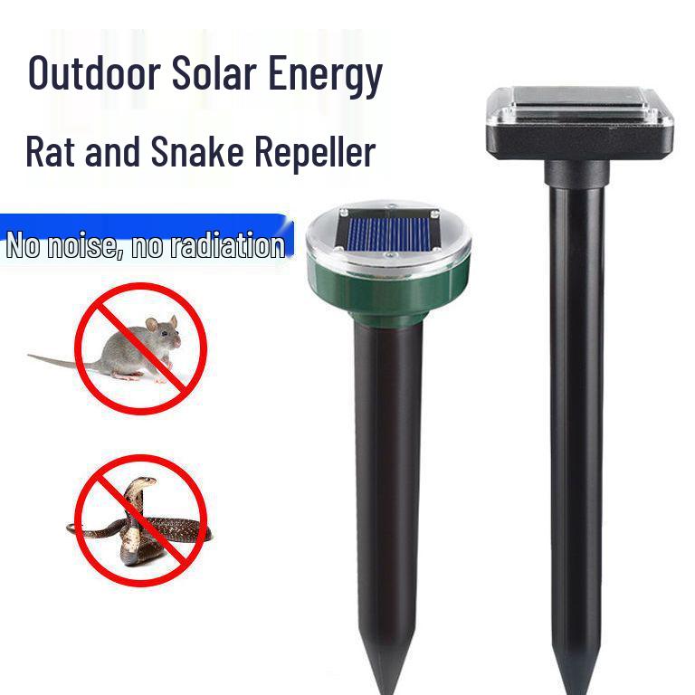 Solar-Powered Ultrasonic Pest Repeller for Mice, Snakes, and Insects - High Power for Outdoor and Farm Use