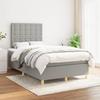 3142641 vidaXL Divan Bed with Mattress Light Grey 120x200cm Fabric