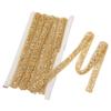 Rhinestone Ribbon 1.5cm Wide Golden Self Adhesion 5 Yards DIY Crafts Ribbon for Sewing Wedding