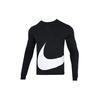 Colorblock Logo Crew Neck Long Sleeve Sportswear T-Shirt Men Tops Black DD3396-010