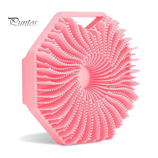 Shower Brush Polygon Soft Skin Exfoliating Scalp Massage Portable Ergonomic Handle Anti-septic Body Brush Bath Shower Brush Scrubber