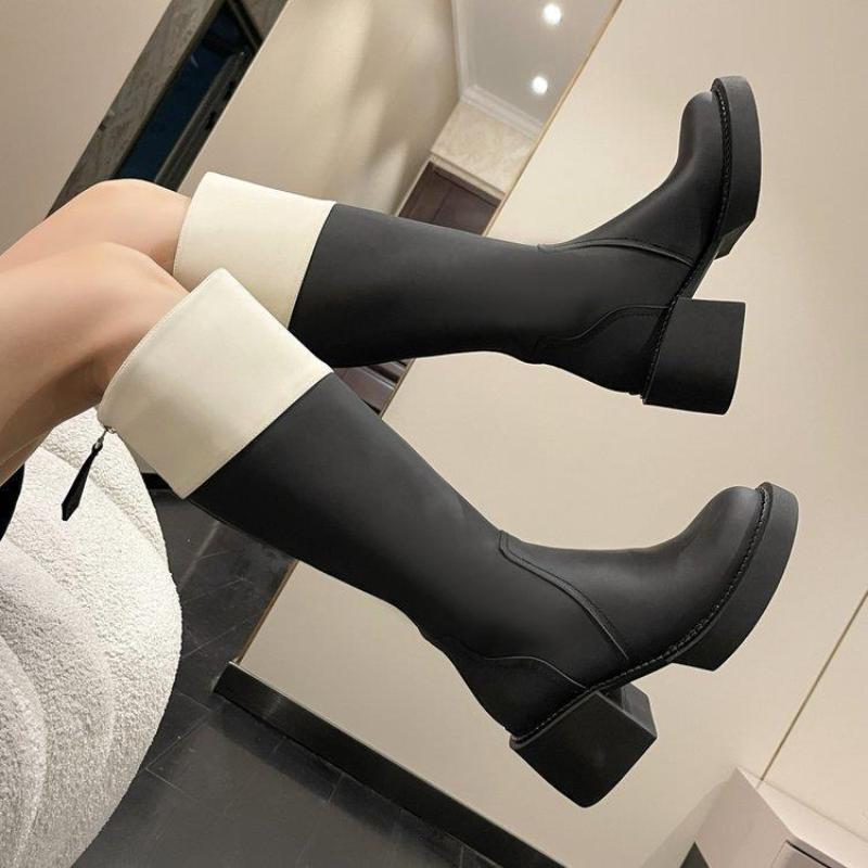 Thigh High Boots Women Fashion Platform Shoes Designer Long Chelsea Boots Ladies Comfort Walking Party Shoes Knee High Boots