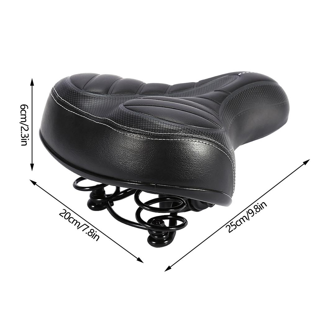 Bike Saddle City Bike Saddle Ultra Soft Cushion Thicker Mountain Bike Bicycle Matte Black Seat