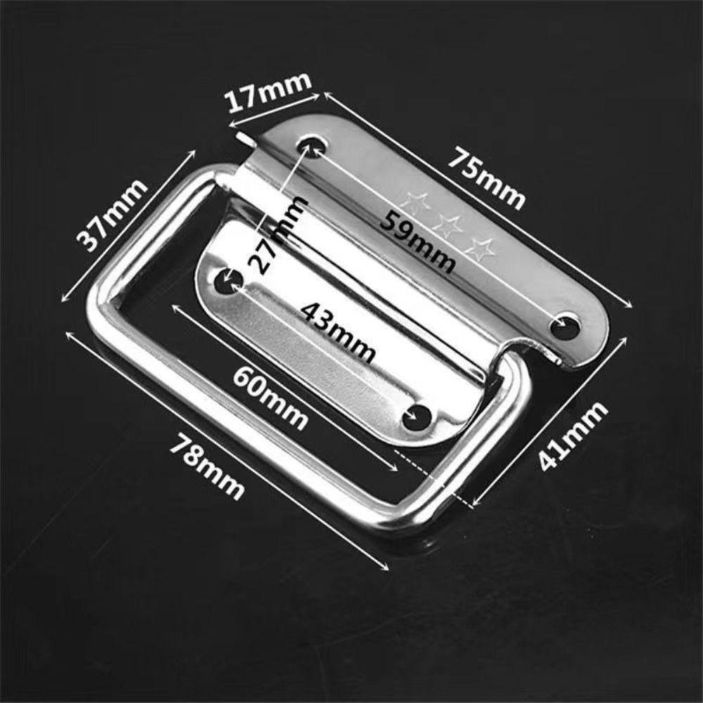 Folding Cabinet Drawer Handle Silver Wooden Box Handle Durable Simple Door Handle