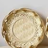 Handwoven Bamboo Bread Tray Serving Basket 7.87inchx1.18inch Tealight Wood Round Woven