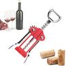Wine Opener Alloy Wing Corkscrew Heavy Duty Corkscrew Beer Opener Multifunctional Bottle Opener for Home Kitchen Restaurant Bar