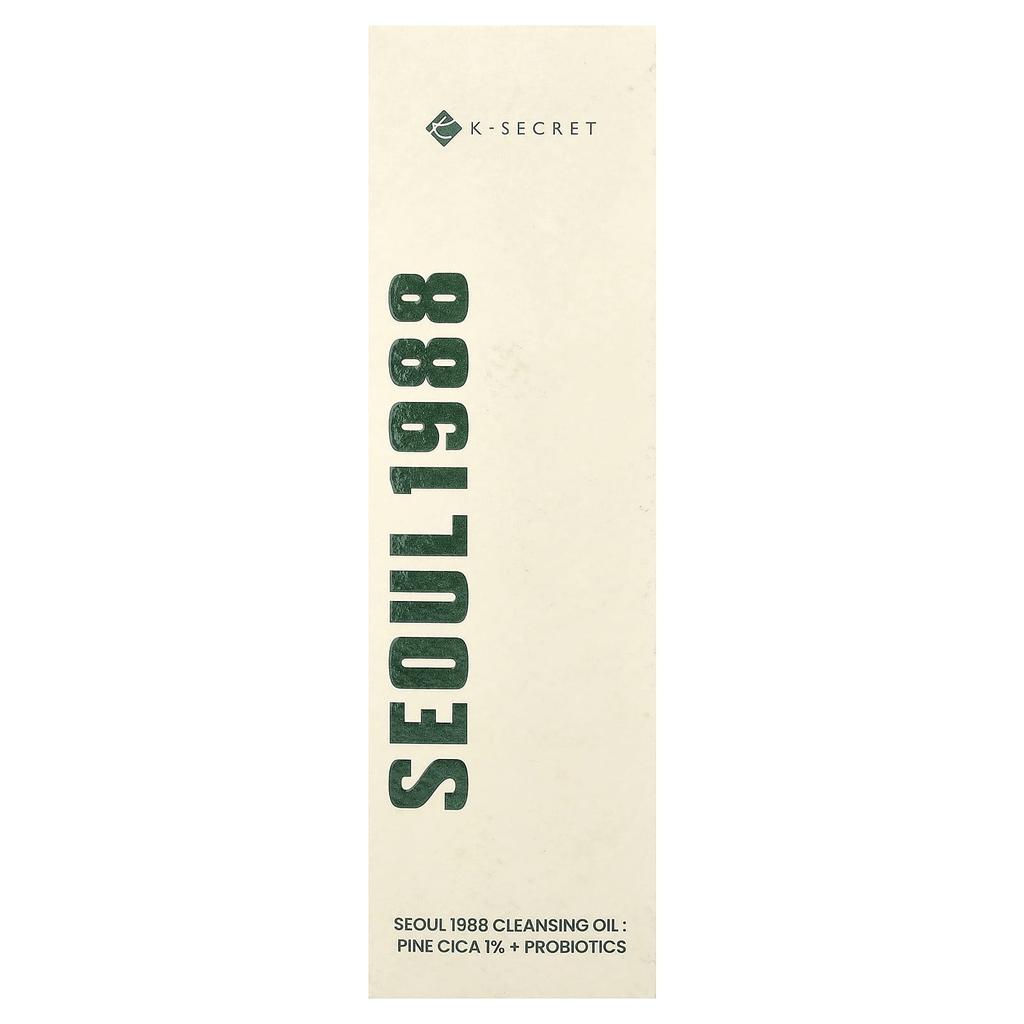 K-Secret, Seoul 1988 Cleansing Oil, 1% Pine Nut + Probiotic, 200ml (6.76 Fl Oz)