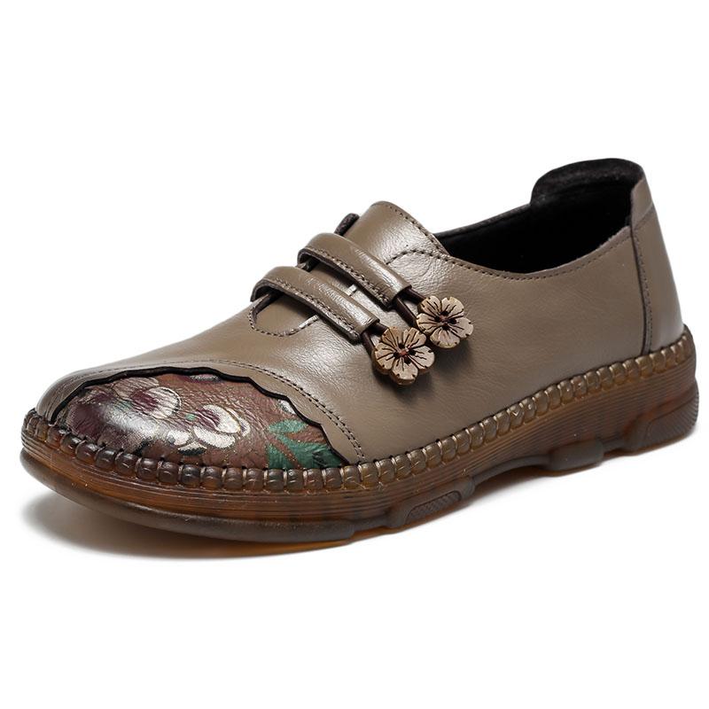 Fashion GKTINOO 2025 Fashion Women Shoes Genuine Leather Loafers Women Casual Shoes Mother Soft Comfortable Shoes Women Flats Non-slip