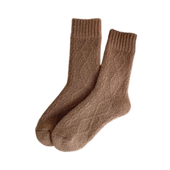 Fleece Lined Crew Socks for Women Cozy Soft Warm Thick