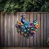 Peacocks Wall Hanging Decoration Unique Design Handcraft Iron Artwork for Courtyard Balcony Wall Layout Landscaping
