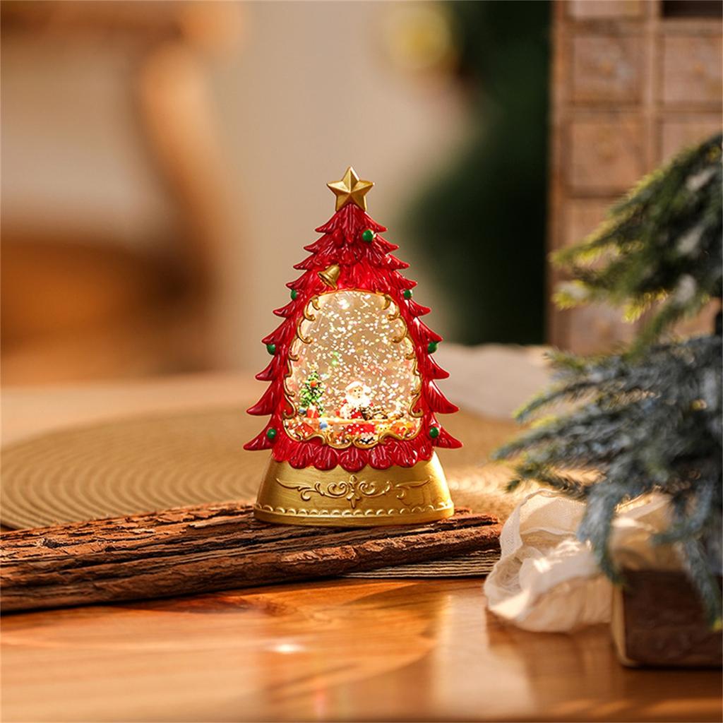 Christmas Decoration Painted Christmas Tree Luminous Wind Children's Small Gift Santa Claus Ornaments Night Light