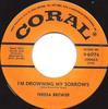 7-дюймовая пластинка TERESA BREWER - I'm Drowning My Sorrows 961776 Coral 1957 США Поп Б/У