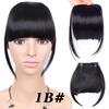 Fringe Bangs Synthetic Hair Extensions Clip In Bangs 6 Inch Short Straight Hairpiece Front Neat Bang Two Side Blonde