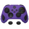 PlayVital Silicone Case Cover for Xbox Series Soft Rubber Case for Xbox Core with Thumb Grip Cap Edition Purple Two-tone Anti-slip X/S Controller,