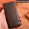 Genuine Leather Flip Cover for Vivo Y100 Y78 Y78T Y78M Y77E Y79 Y36 - Anti-Fall Protective Case.