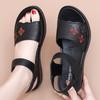 New Sandals Medium and Old Women's Shoes Summer Flat Non-slip Middle-aged Soft Sole Summer Comfortable Elderly Shoes