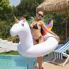Summer Pool Inflatable Toys Cartoon Unicorn Shape Swimming Ring PVC Thickened Air Beach Party Water Toys for Kids Adults