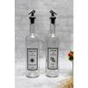 Hollow Bottom Transparent Glass Bottle Set Of 2 750 Ml Olive Oil Oil Bottle Oil Pot Oil Bowl