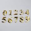 1PC Sticker Door Address Street Numer Door Number Sign 3D 0 To 9 Plate Tag Apartment Hotel