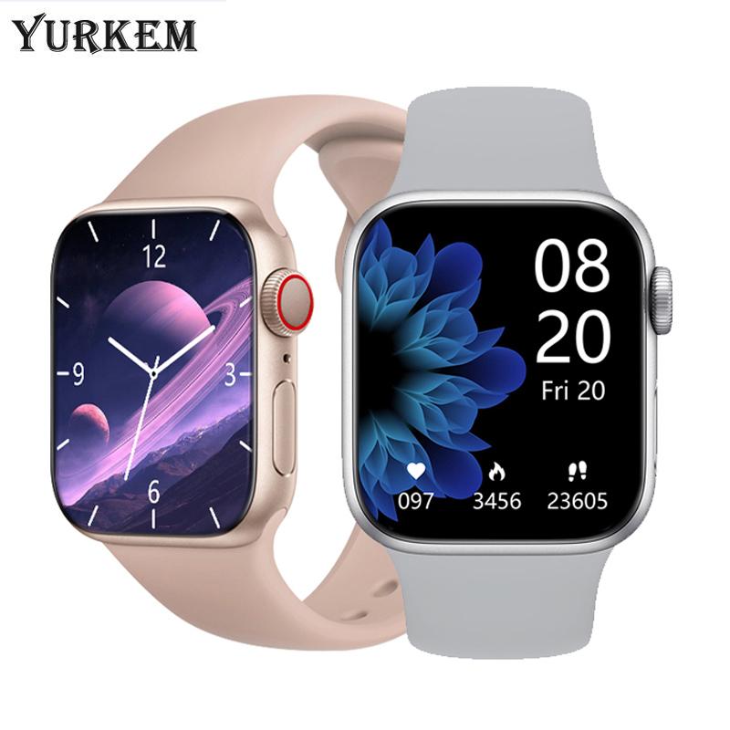 YurKem IWO Series 7 Smart Watch 2 Inch Wireless Charging Heart Rate Men Women Fitness Tracker Sport Smartwatch For IOS Android