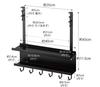 Yamazaki 5462 Under Desk Cable & Router Storage Rack Black Approx.