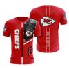NFL Men's Football Shirt Sports Easy To Dry Short Sleeve 3D Digital Printed Team Needle Eye T-shirt