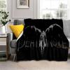 3D Print Death Note Blanket Flannel Plush Throw Blanket Horror Series Fuzzy Soft Blanket Microfiber for Couch Sofa Bed