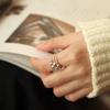 Women's Versatile Multi-Layer Round Bead Open Finger Ring In Creative Design for Index Finger Trend