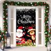 Merry Christmas Door Cover Decoration Christmas Door Hanging Background Banner