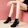 Fashion Pole Heeled Female Short Shoes Plus Big Size Stripper Women's Ankle Boots Suede Footwear On Offer Chic and Elegant Hot Booties