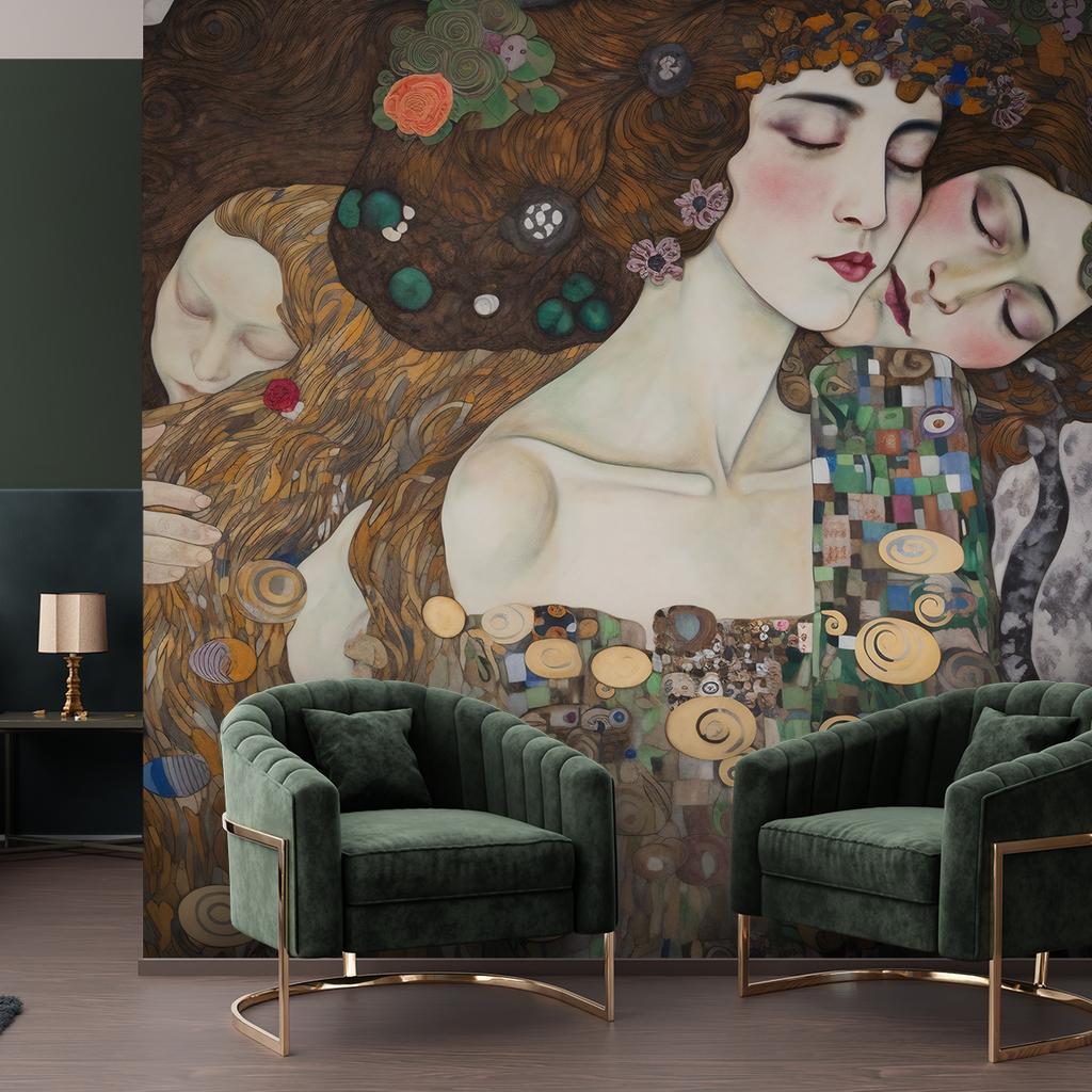 Wallpaper Kiss of a Woman - G. Klimt