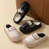 Waterproof Down Cotton Slippers Indoor Home Non-slip Thick Bottom Piled Thickened Outer Wear Warm Airtight Cotton Mop