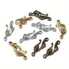 10/20PCS Antique Musical Note Hook Connector Toggle Clasp for Jewelry Making Diy Bracelet Necklace Eardrop