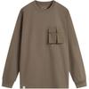 Li Ning Sports Lifestyle Series Casual Loose Long Sleeve T-Shirt Unisex Tops Cocoa-Brown AHSU513-6