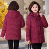 Winter Padded Jacket Thickened New Winter Padded Jacket Middle-aged and Elderly Women's Clothing Loose and Thin Down Padded Jacket Women