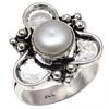 Real Pearl Gemstone Handmade Silver Jewelry  "9"