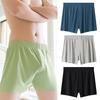 Men Panties Summer Loose Cool Boxers Soft Breathable Fabric Elastic Waistband Quick-Drying Solid