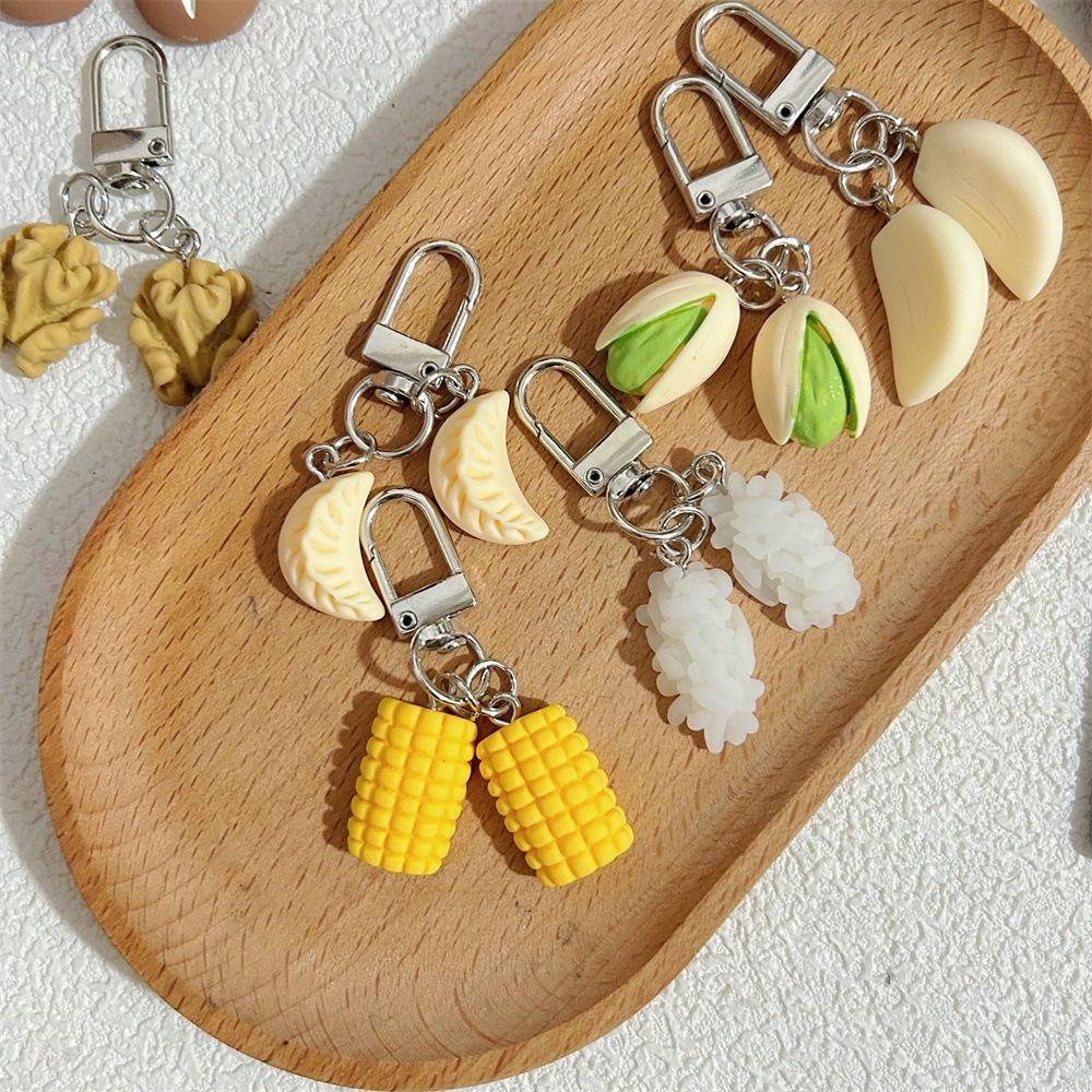 Bag Pendant Food Series Pendant Pistachio PVC Keychain Unique Simulation Food Keychain Gift