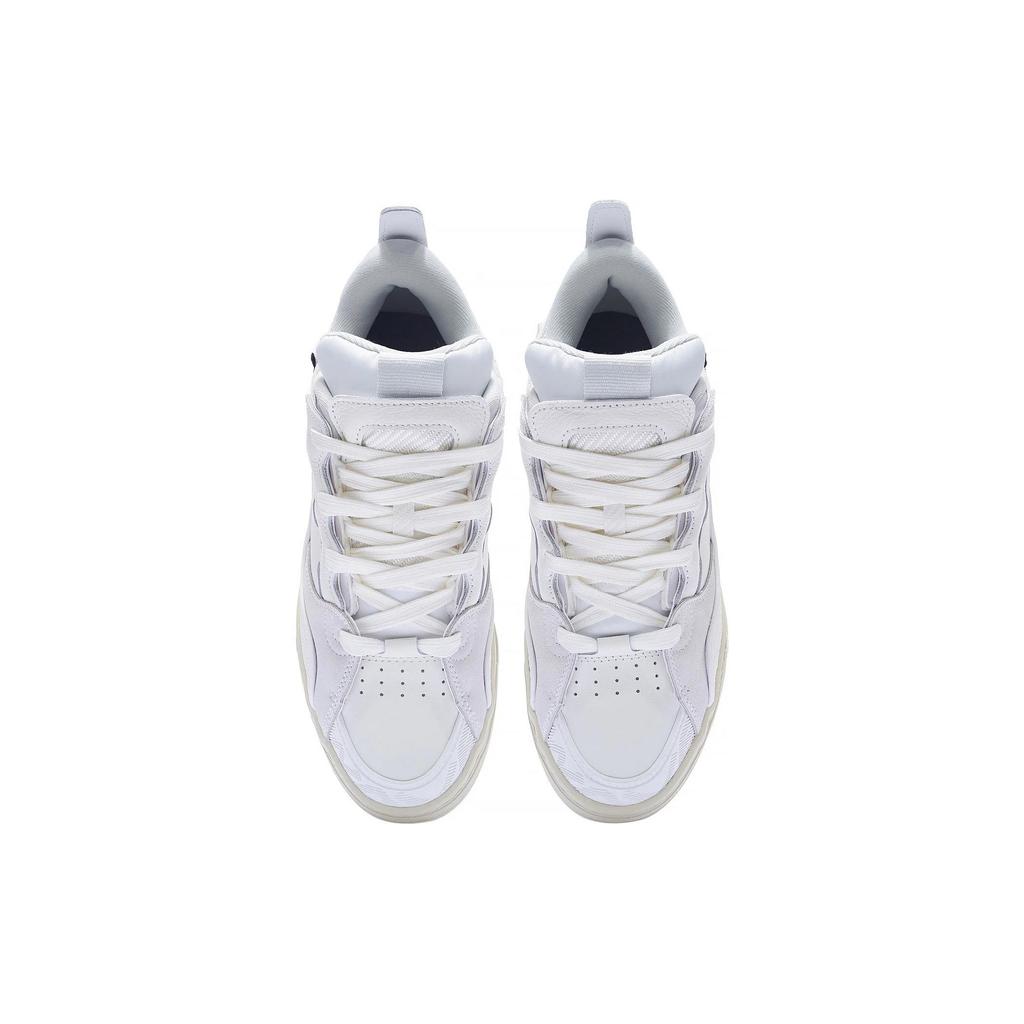 Li Ning We Wo Golden Comfortable Versatile Non-Slip Wear-Resistant Breathable Low-Top Skate Shoes Men Sneakers White AECS073-7