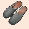 Fashion New Cow Split Leather Handmade Slippers Slip On Soft Comfortable Bedroom Indoor Flat Unisex Shoes Slippers