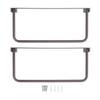 2 Sets Foldable Shoe Rack Aluminum Wall Mounted Shoe Organizer Hanging Slipper Storage Shelf for RV