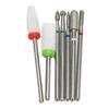 7pcs Nails Drill Bits Rotatable Portable Tungsten Steel Nail Grinding Head Sets for Home Salon